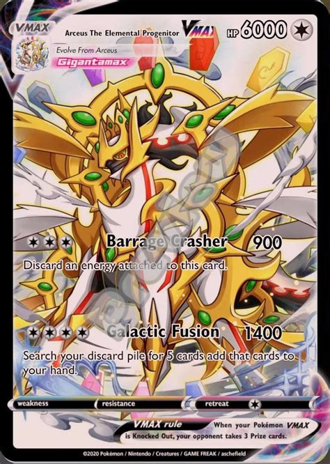 pictures of arceus pokemon card